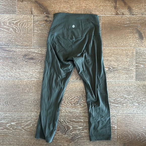 Lululemon Align Olive Green Cropped Leggings - Picture 1 of 3